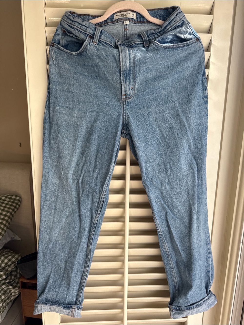 Abercrombie & Fitch Light Blue High-Rise Jeans